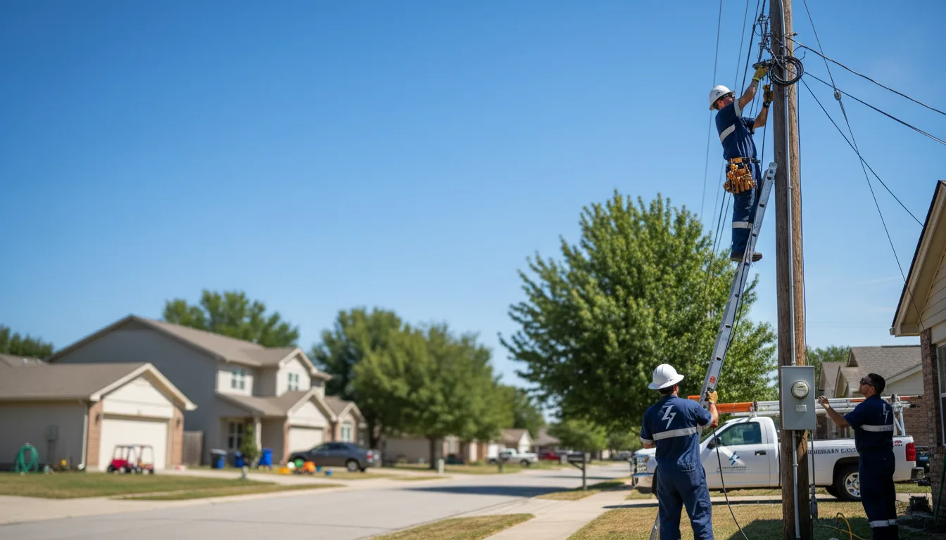 Residential electrician providing installation services in Winthrop, MN